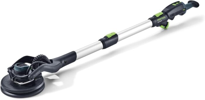 Festool Langhalsschleifer LHS 2 225 EQI-Plus PLANEX (mit Verlängerung, Schlauchclip, Klettverbinder, 5er Pack Granat P180, plug it-Netzkabel, Schleifteller Ø 220 mm inkl. Interface-Pad), im Systainer