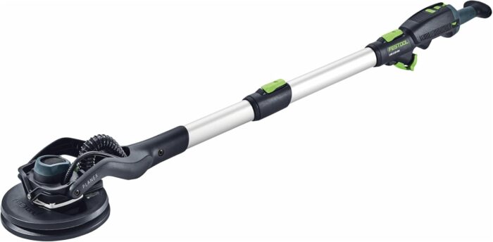Festool Langhalsschleifer LHS 2 225 EQI-Plus PLANEX (mit Verlängerung, Schlauchclip, Klettverbinder, 5er Pack Granat P180, plug it-Netzkabel, Schleifteller Ø 220 mm inkl. Interface-Pad), im Systainer