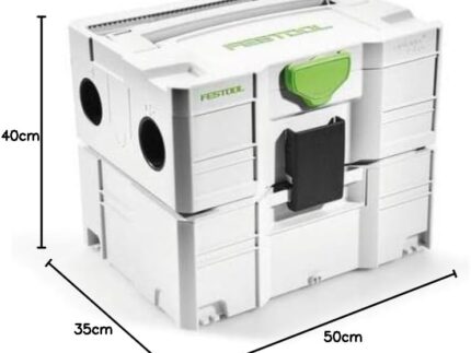 Festool CT Vorabscheider CT-VA-20 mit Zyklon-Systainer, Auffangbehälter, Systainer-Wanne, Anschluss-Schlauch, Entsorgungssack, Behälterdeckel