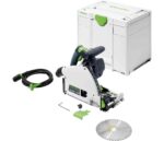 Festool Tauchsäge TS 60 KEBQ-Plus-FS (mit Kreissägeblatt, Sichtfenster, Splitterschutz, Innensechskantschlüssel, Führungsschiene), im Systainer