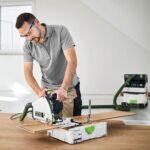 Festool Tauchsäge TS 60 KEBQ-Plus-FS (mit Kreissägeblatt, Sichtfenster, Splitterschutz, Innensechskantschlüssel, Führungsschiene), im Systainer