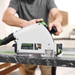 Festool Tauchsäge TS 60 KEBQ-Plus-FS (mit Kreissägeblatt, Sichtfenster, Splitterschutz, Innensechskantschlüssel, Führungsschiene), im Systainer