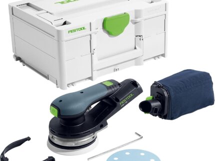 Festool Akku-Exzenterschleifer ETSC 2 125-Basic mit StickFix Schleifteller D:125mm W-HT (weich-HT) im Systainer SYS3 M 187