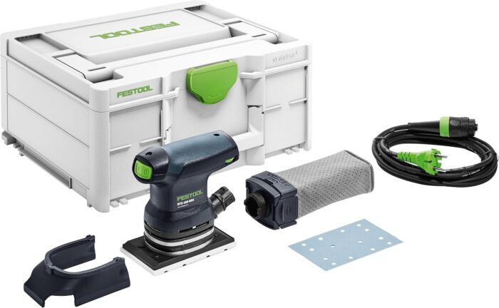 Festool RUTSCHER RTS 400 REQ-Plus (mit Schleifschuh, Protector, Longlife-Staubfangbeutel), im Systainer