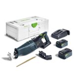 Festool – Akku-Säbelsäge RSC 18 EB-Basic inkl. Absaugvorrichtung + Säbelsägeblatt WOOD UNIVERSAL + Systainer SYS3 L 187