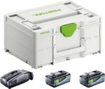 Festool Akku 18V Set SYS 2x8,0 Ah mit Schnellladegerät SCA16 und Systainer