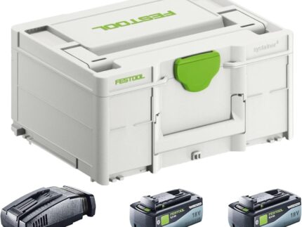 Festool Akku 18V Set SYS 2x8,0 Ah mit Schnellladegerät SCA16 und Systainer