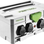 FESTOOL Systainer SYS-PowerHub IP44 mit 5 Steckdosen 396 x 296 x 157,5 mm, 1 Stück,200231