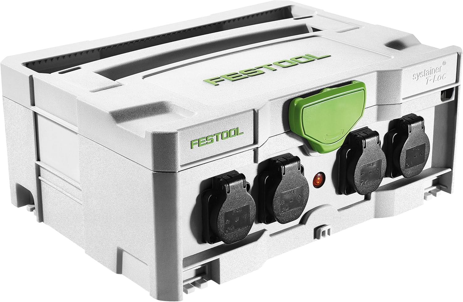 81SpiiomhEL._AC_SL1500 FESTOOL Systainer SYS-PowerHub IP44 mit 5 Steckdosen 396 x 296 x 157,5 mm, 1 Stück,200231