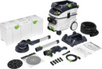 Festool Langhalsschleifer LHS 2 225 EQI-Plus PLANEX (mit Verlängerung, Schlauchclip, Klettverbinder, 5er Pack Granat P180, plug it-Netzkabel, Schleifteller Ø 220 mm inkl. Interface-Pad), im Systainer