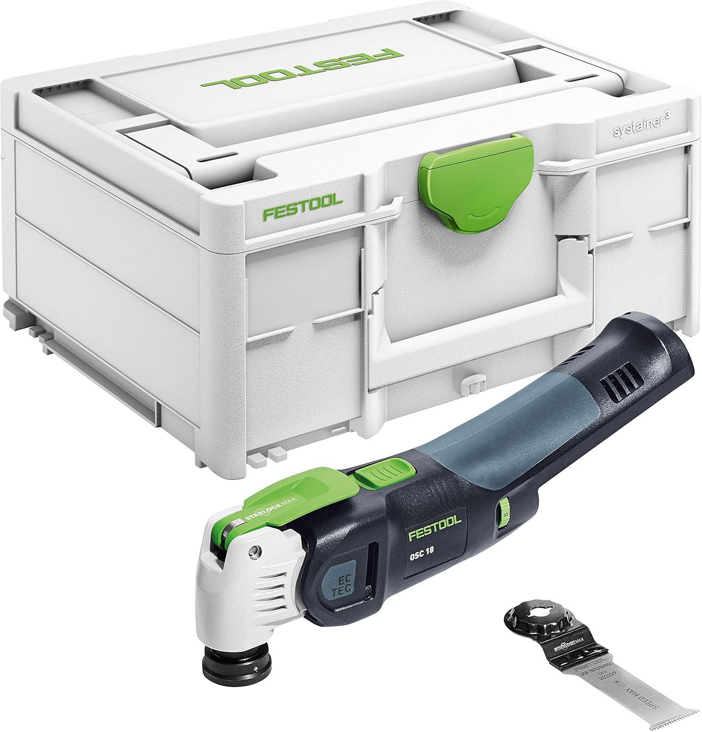 91pnp8tBEeL._AC_SL1500_18eb81d3-6331-48fe-a3c6-7729032eff50 Festool Akku-Oszillierer OSC 18 E-Basic VECTURO (mit Universal-Sägeblatt USB 78/32/Bi/OSC), im Systainer